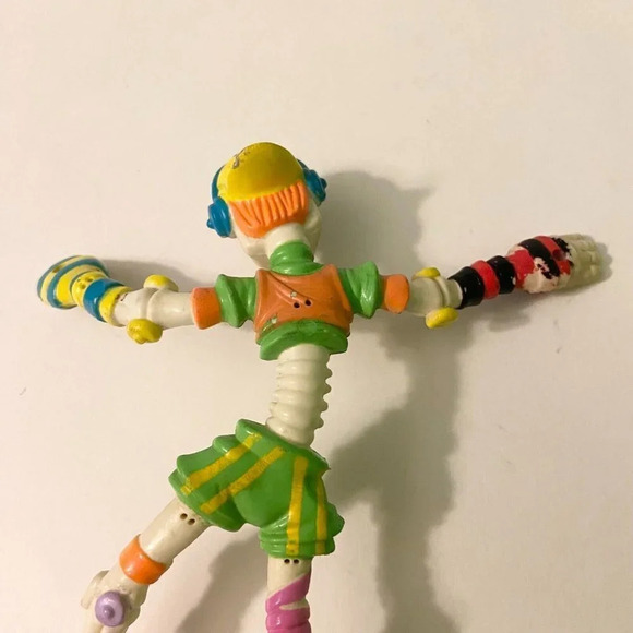Vintage 1990 Mattel Slammers  Action Figure Skeleton Bendy Bendable - Picture 6 of 10